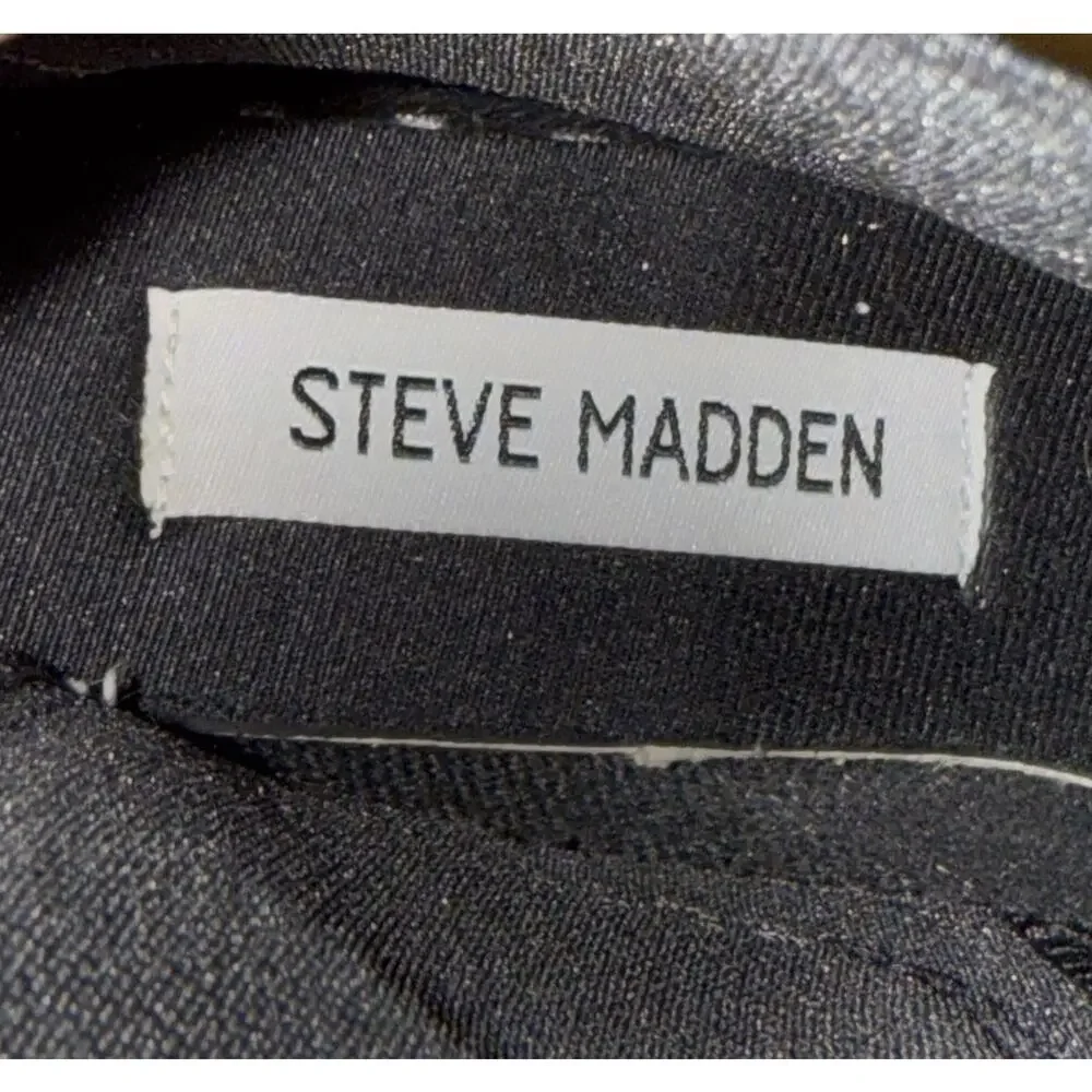 Steve Madden 7.5 Chelsea Rubber Rain Ankle Boots Chunky Block Lug Sole Pull-On